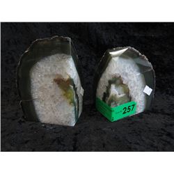 2.9 KG Brazilian agate bookends