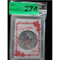 2016 One Troy Oz. Maple Leaf .9999 Silver Coin