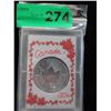 Image 1 : 2016 One Troy Oz. Maple Leaf .9999 Silver Coin