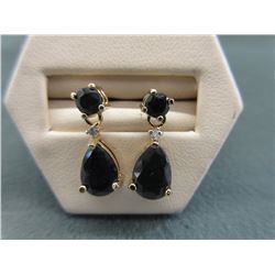 New Sapphire & Diamond-set Drop Style Earrings
