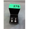 Image 2 : New Diamond-Set Heart Motif Drop Earrings
