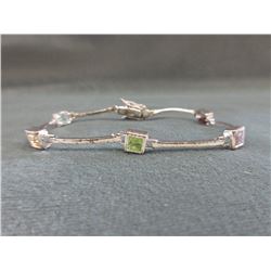 New Gemstone-set Sterling Silver Bracelet