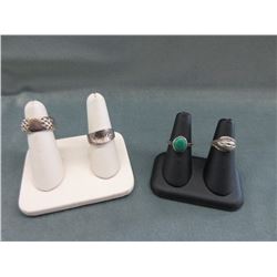 4 Sterling Silver Estate Rings