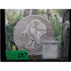2016 Tyrannosaurus Rex CDA $20 Silver coin