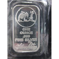 1 Troy Oz. Silver Towne .999 Silver Art Bar