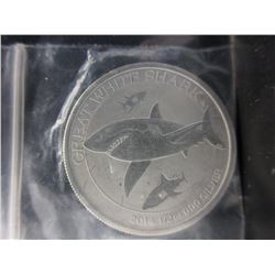 2014 Great White Shark .999 Silver Coin