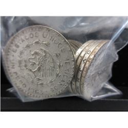15 Mexican 10% Silver Pesos