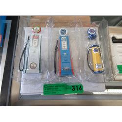 3 New Die Cast Gas Pump Model