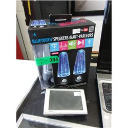Pair of Bluetooth Speakers & Garmin - used
