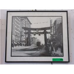Framed print of a vintage photograph