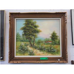 Paint on canvas picture - unsigned