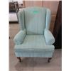 Image 1 : Upholstered wing back chair - used