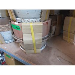 2 Sets of glazed ceramic planters - new