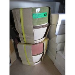 2 Sets of glazed ceramic planters - new