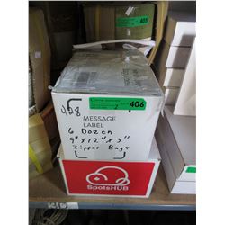2 Cases of new plastic zipper bags