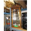 Image 1 : Wood countertop display cabinet