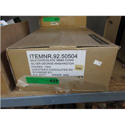 10 KG Case of foil wrapped chocolate coin