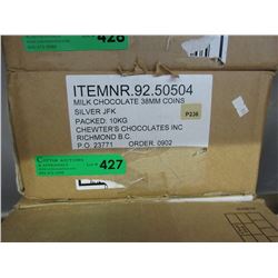 10 KG Case of foil wrapped chocolate coin