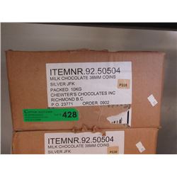 10 KG Case of foil wrapped chocolate coin