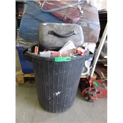 Used goods in trashcan