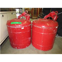 2 Metal jerry cans - used