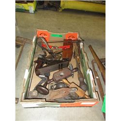 Box lot of vintage tools