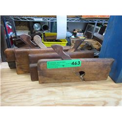 4 Vintage wood joiner planes