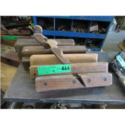 4 Vintage wood joiner planes