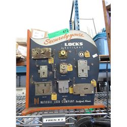 Vintage - National Lock display unit