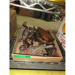 Box lot of vintage tools