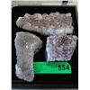 Image 1 : 3 Amethyst Crystal Formations