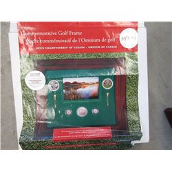 Canada Mint Commemorative Golf Frame with Coins
