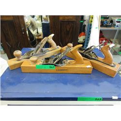 3 Vintage wood planes