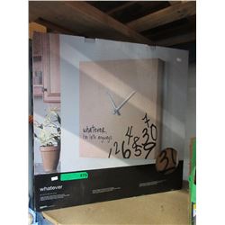 Large cork clock