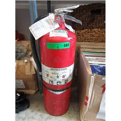 2 Fire extinguishers - used