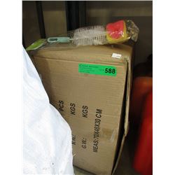 Case of new bottle brushes