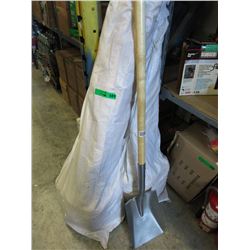 12 New shovels with wood handles