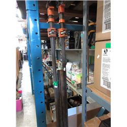 4 Pipes - 2 With clamps - used
