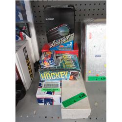 6 Boxes of sport trading cards