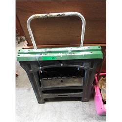 Pair of plastic saw horses