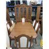 Image 1 : Oak dining room suite - 9 pieces - used