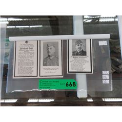 WWII Nazi Soldier Death Card