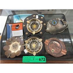 7 Collectible ashtrays - some vintage