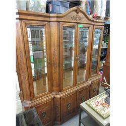 Oak china cabinet