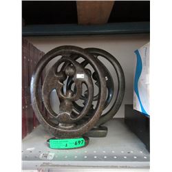 2 New carved soapstone statue