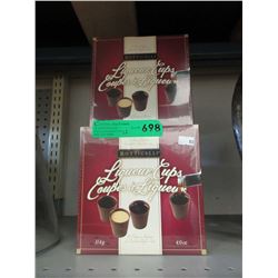 12 Packages of chocolate liqueur cups