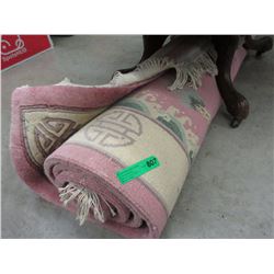 Sculpted wool area carpet - used