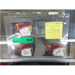 3 Autographed "Scorpion King" trading cards