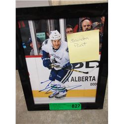 Autographed Brandon Prust photograph