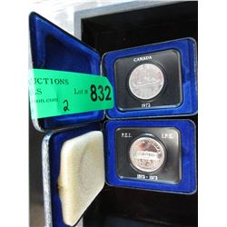2 Canadian One Dollar coins
